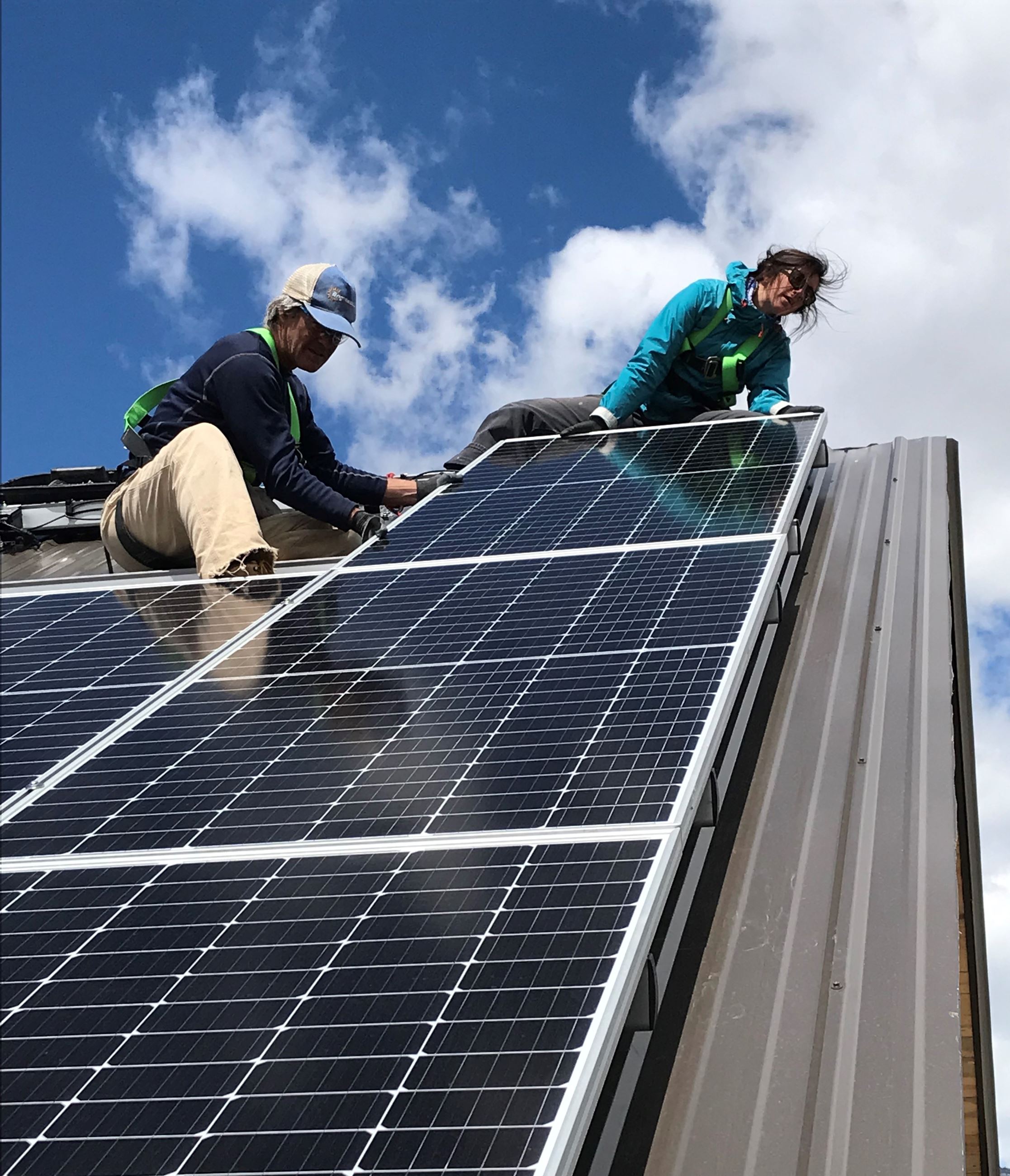 Solar install shot courtesy of Brightside Solar in Steamboat Springs