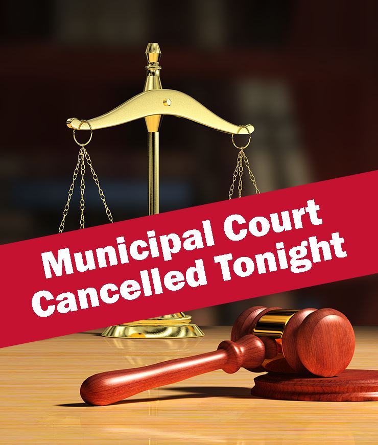Municipal Court Session Cancelled Message