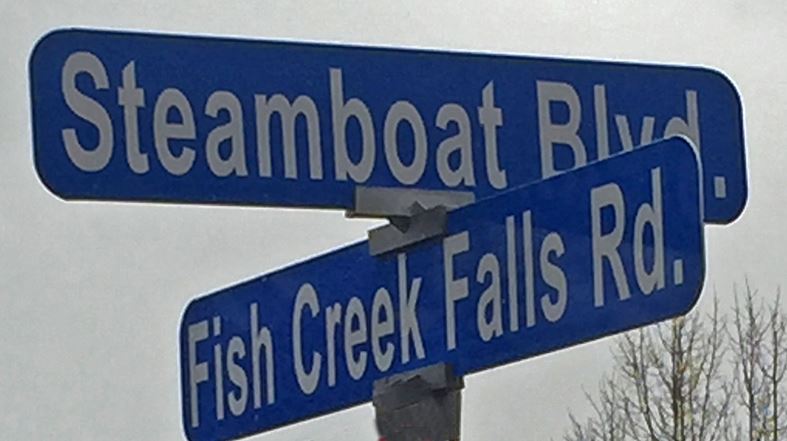 Street Sign Blue