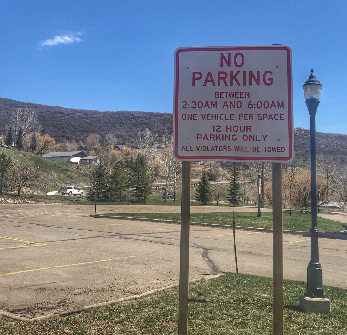 Parking Sign Stockbridge