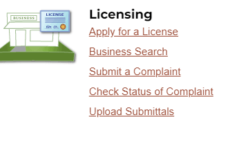 Licensing page as it looks in City View