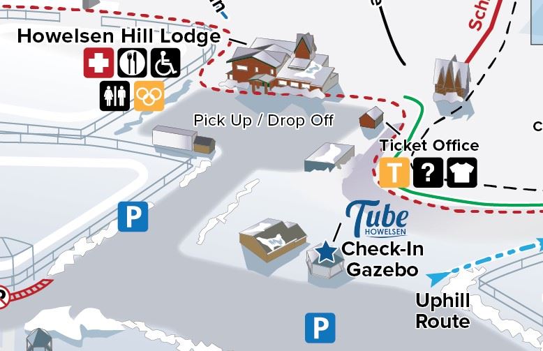 Tube Howelsen Check In Map 